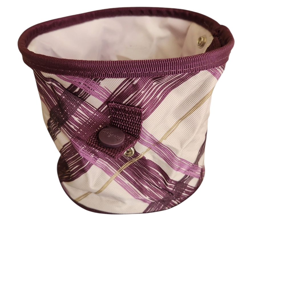 New THIRTY ONE Oh Snap bin  Plum Plaid NWT